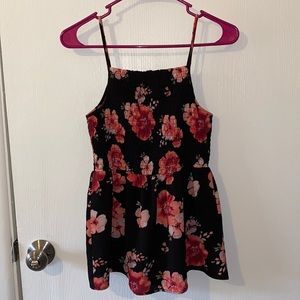 Super cute floral print spaghetti strap